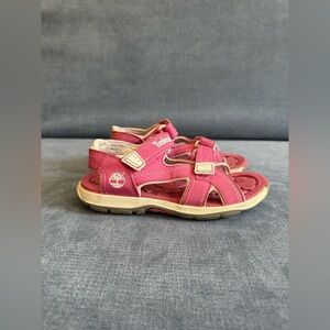 Timberland Juniors Adventure Seeker Strap Sandal Toddler Girls SZ 11 Pink Casual
